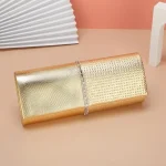 Women Fashion Patchwork Rhinestone Decoration Evening Bag - Image 5