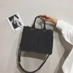 Women Casual Multi Pocket Design Solid Color Shoulder Handle Bag - Image 7