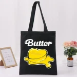 Women Casual Cartoon Pattern Large Capacity Canvas Tote Bag