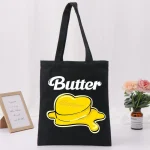 Women Casual Cartoon Pattern Large Capacity Canvas Tote Bag - Image 3