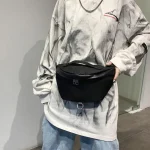 Women Fashion Zipper Design Leopard Pattern PU Chest Bag - Image 4