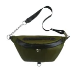 Women Fashion Zipper Design Leopard Pattern PU Chest Bag - Image 7