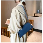 Women Fashion Flap Magnetic Buckle Design Crocodile Pattern PU Shoulder Bag - Image 6