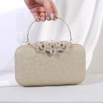 Women Vintage Crown Rhinestone Decorative Buckle Design Evening Bag - Image 8