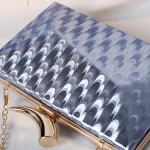 Women Fashion Horns Decorative Buckle Design Square Evening Bag - Image 2