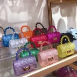 Fashion Chain Transparent Jelly Bag - Image 3