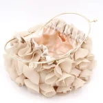 Women'S Fashion Double Layer Floral Design Solid Color Dinner Bag - Image 2