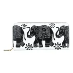 Women'S Fashion Ethnic Style Elephant Print Pu Leather Multi-Card Coin Purse - Image 5