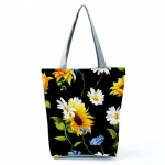Women'S Lazy Sunflower Print One Shoulder Shopping Bag - Image 5