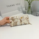 Women Fashion Floral Mid-Length Wallet Coin Purse - Image 3