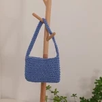 Women Fashion Solid Color Woven Tote Bag - Image 6