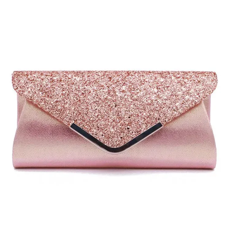 YU0426_116099.webp Fashion PU Sequins Decor Evening Clutch Bags - Image 1