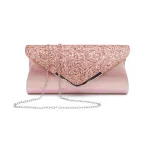 Fashion PU Sequins Decor Evening Clutch Bags - Image 2