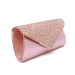 Fashion PU Sequins Decor Evening Clutch Bags - Image 3